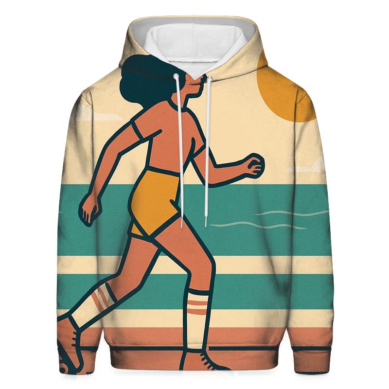 Beach Boardwalk Skates pullover hoodies