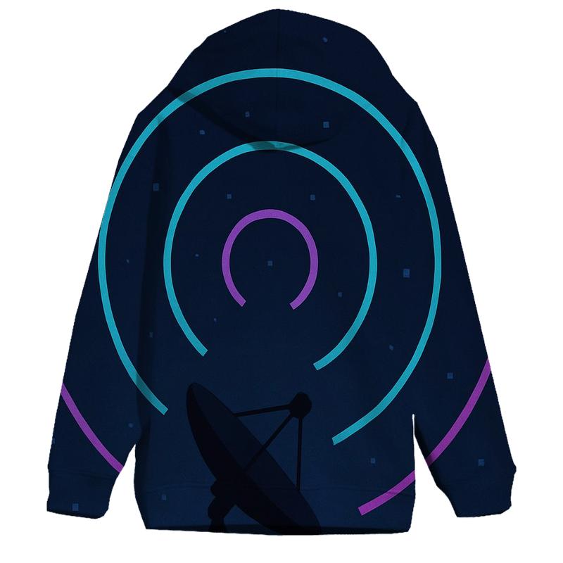 Retro Satellite Signal custom hoodies