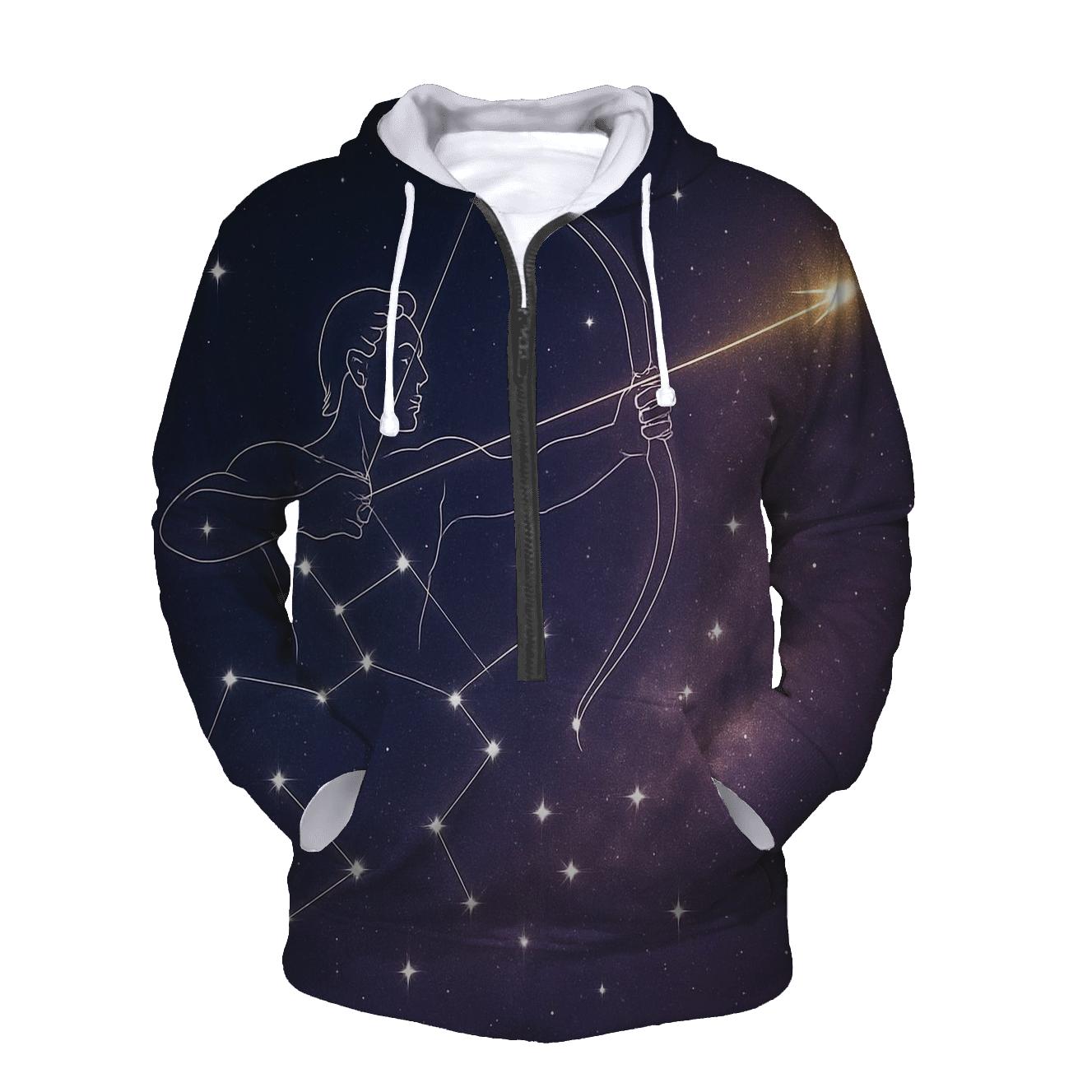 Sagittarius Galactic Archer Trajectory heavyweight hoodies