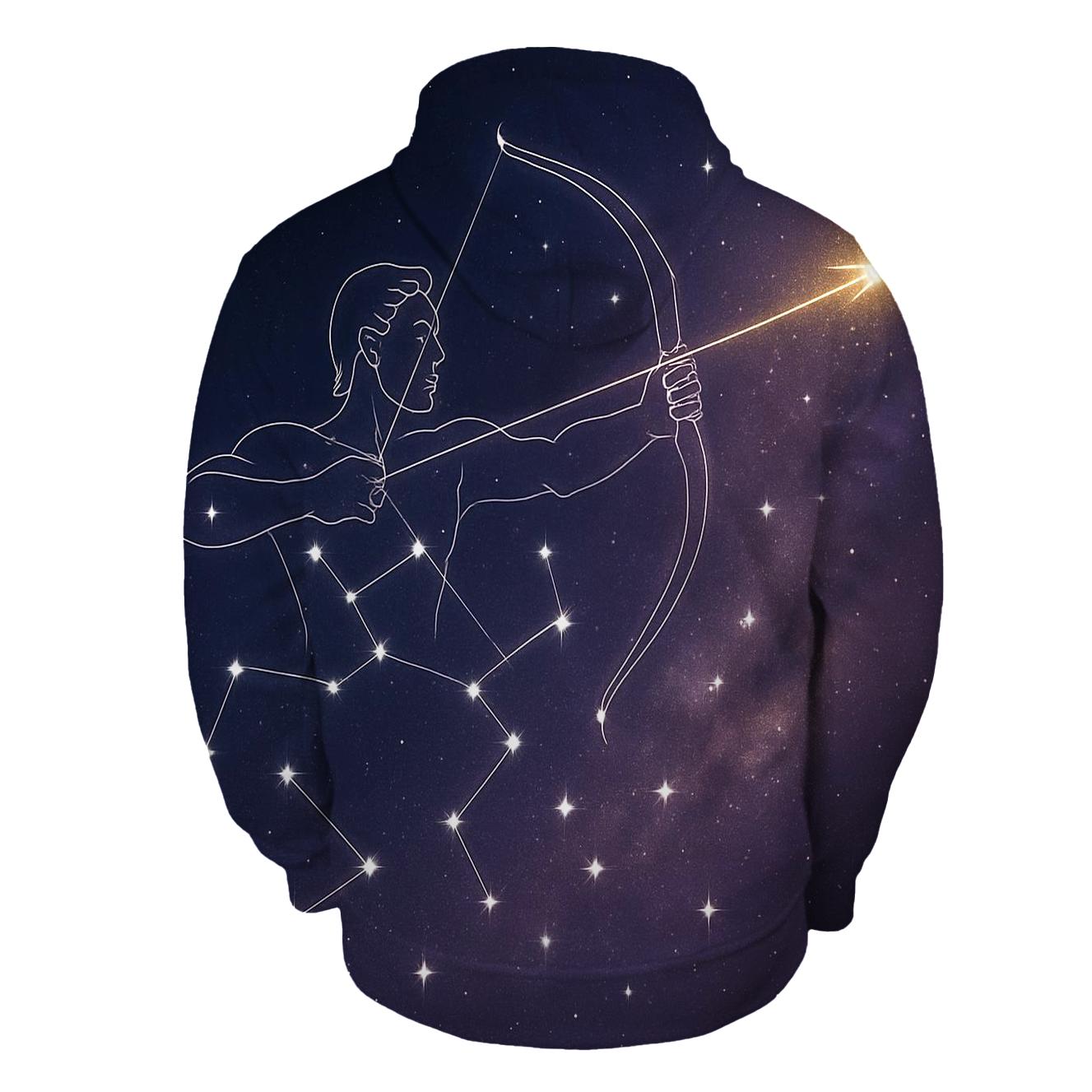 Sagittarius Galactic Archer Trajectory heavyweight hoodies