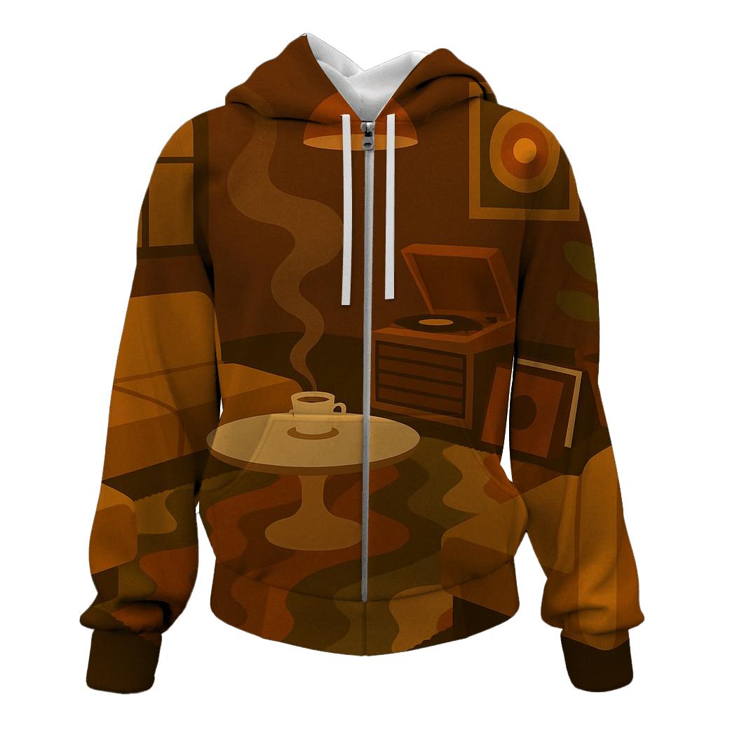 Coffee Lounge Vibes lightweight hoodies