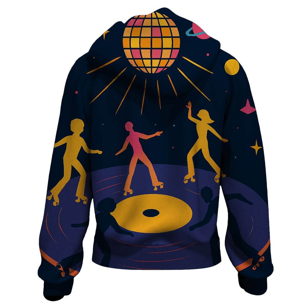 Cosmic Roller Disco designer hoodies
