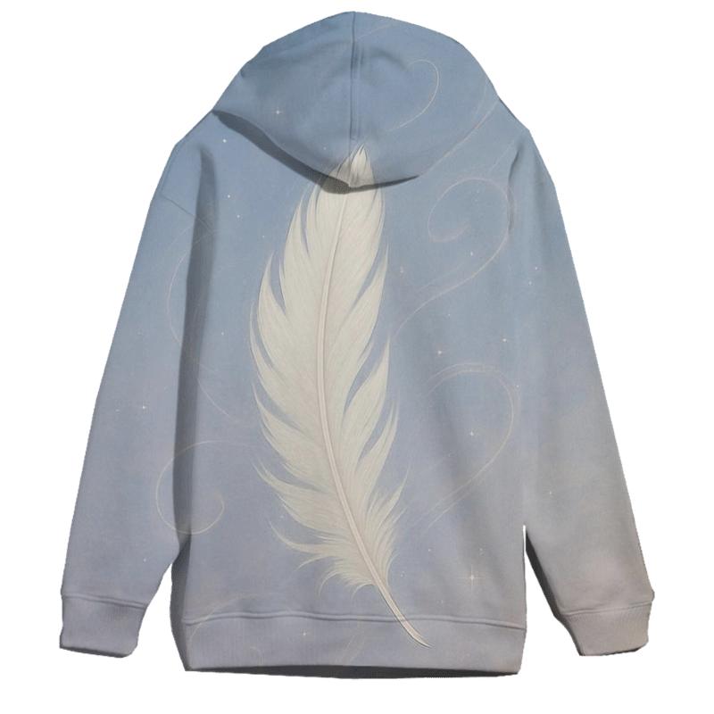 Skyward Feather Drift custom hoodies