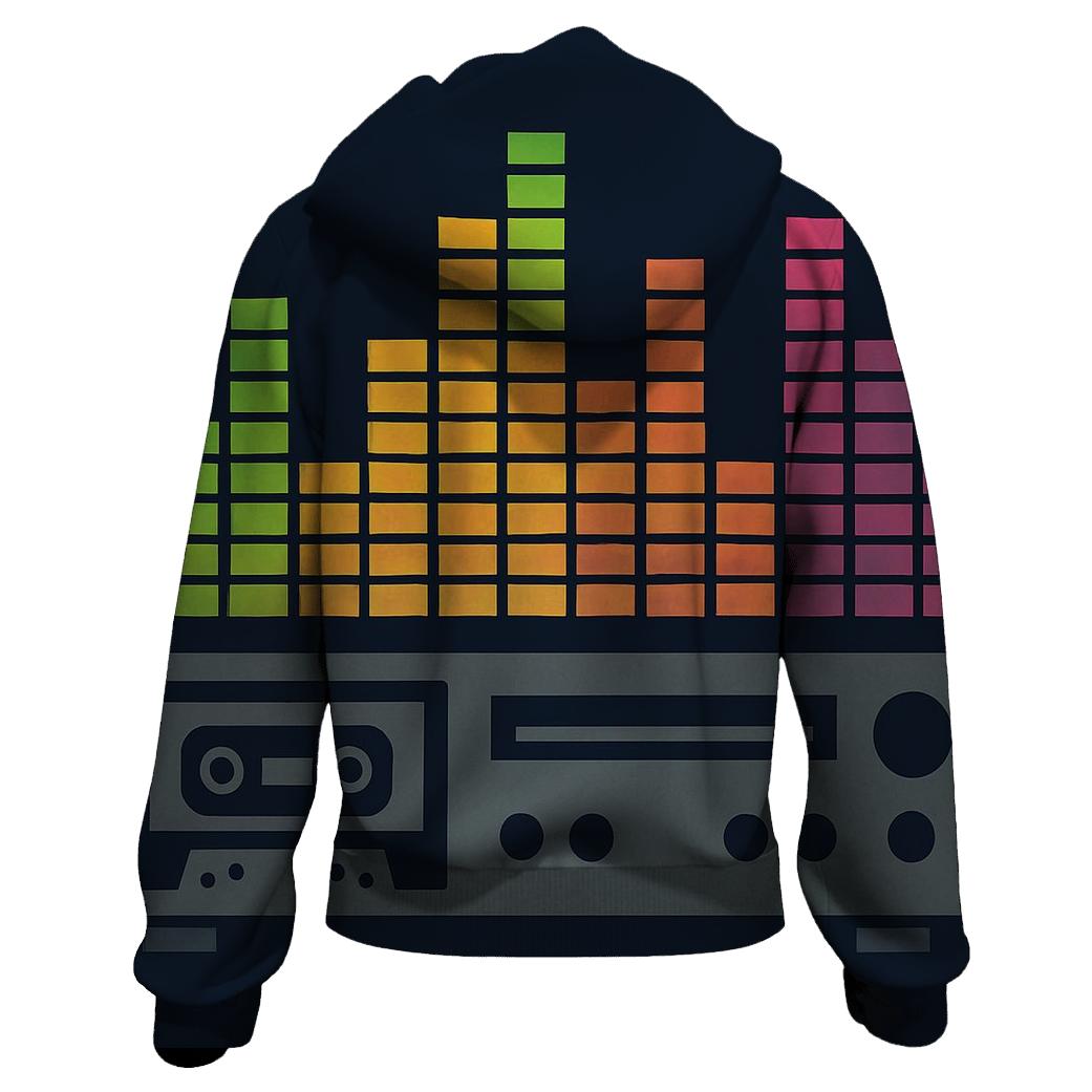 Analog Stereo Waveform heavyweight hoodies