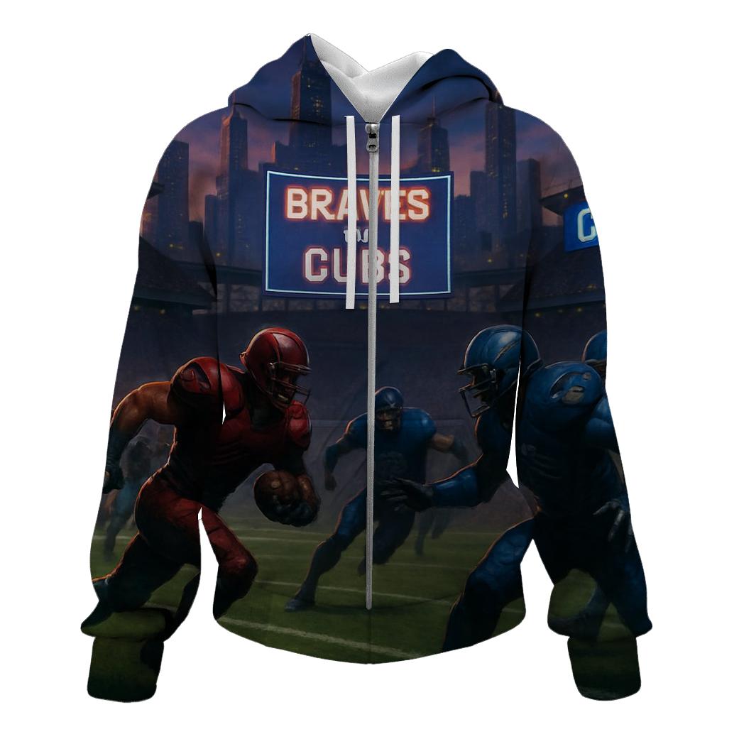 Skyline Stadium Siege Braves Vs Cubs custom hoodies