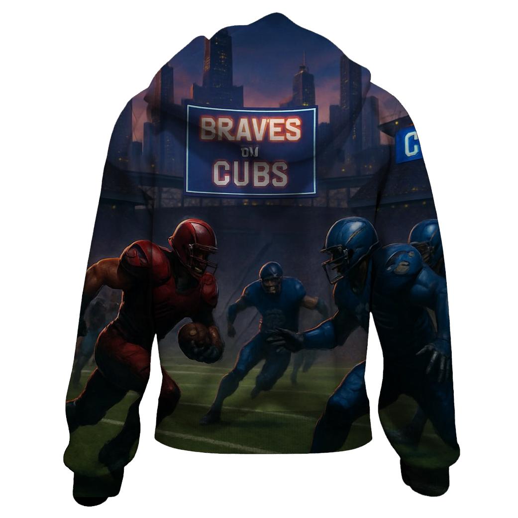 Skyline Stadium Siege Braves Vs Cubs custom hoodies