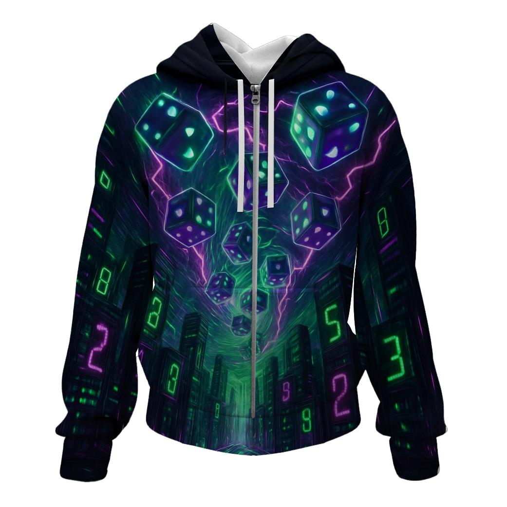 Dice Storm Skyline zip-up hoodies