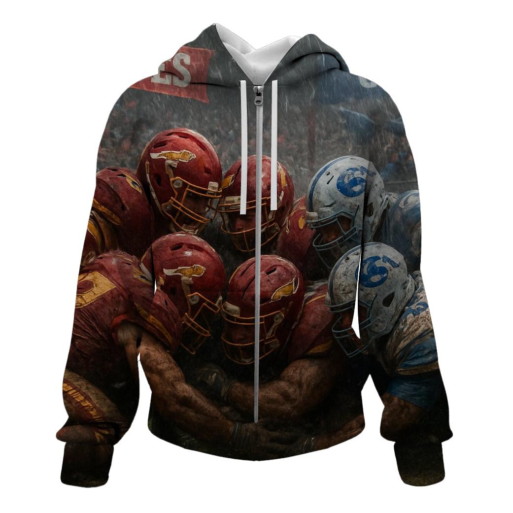 Stormfront Goal Line Stand Of The Braves And Cubs heavyweight hoodies