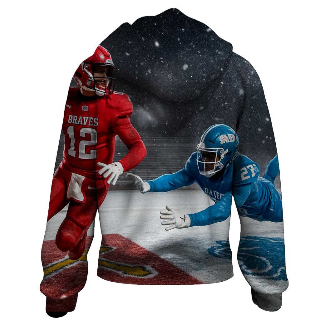 Frozen Gridiron Brave Hearts And Frozen Cubs heavyweight hoodies