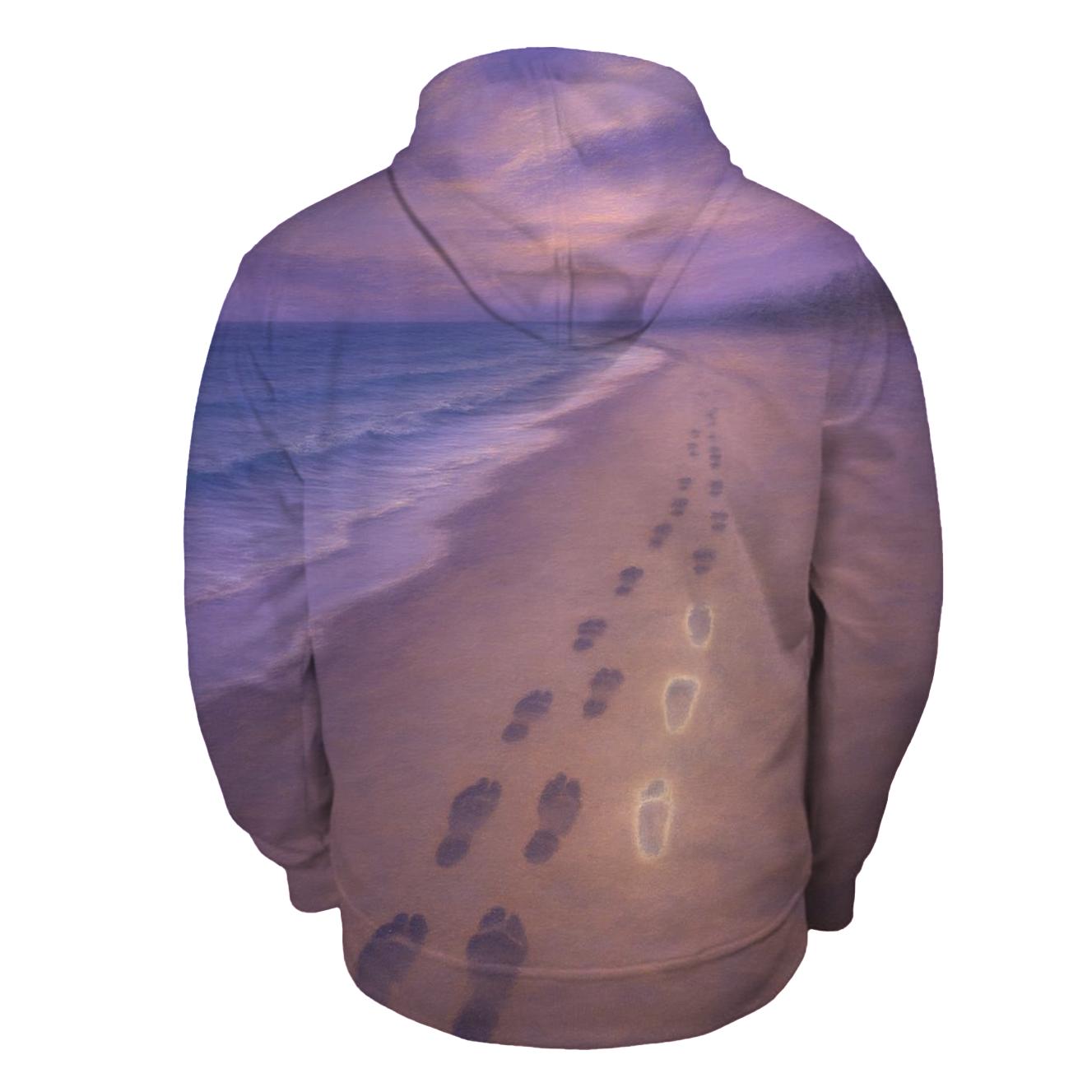 Footsteps That Walk Beside Even When Apart pullover hoodies