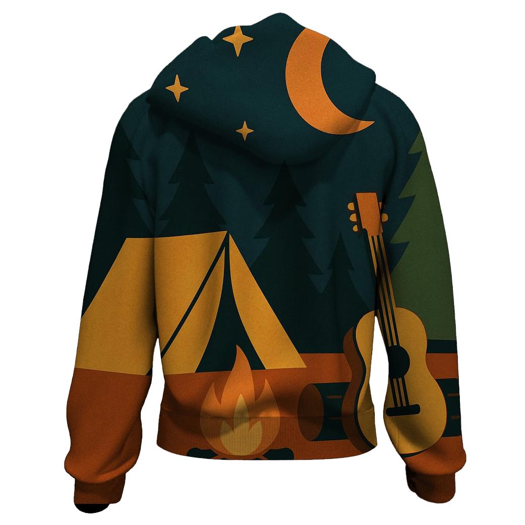 Campfire Guitar Nights embroidered hoodies