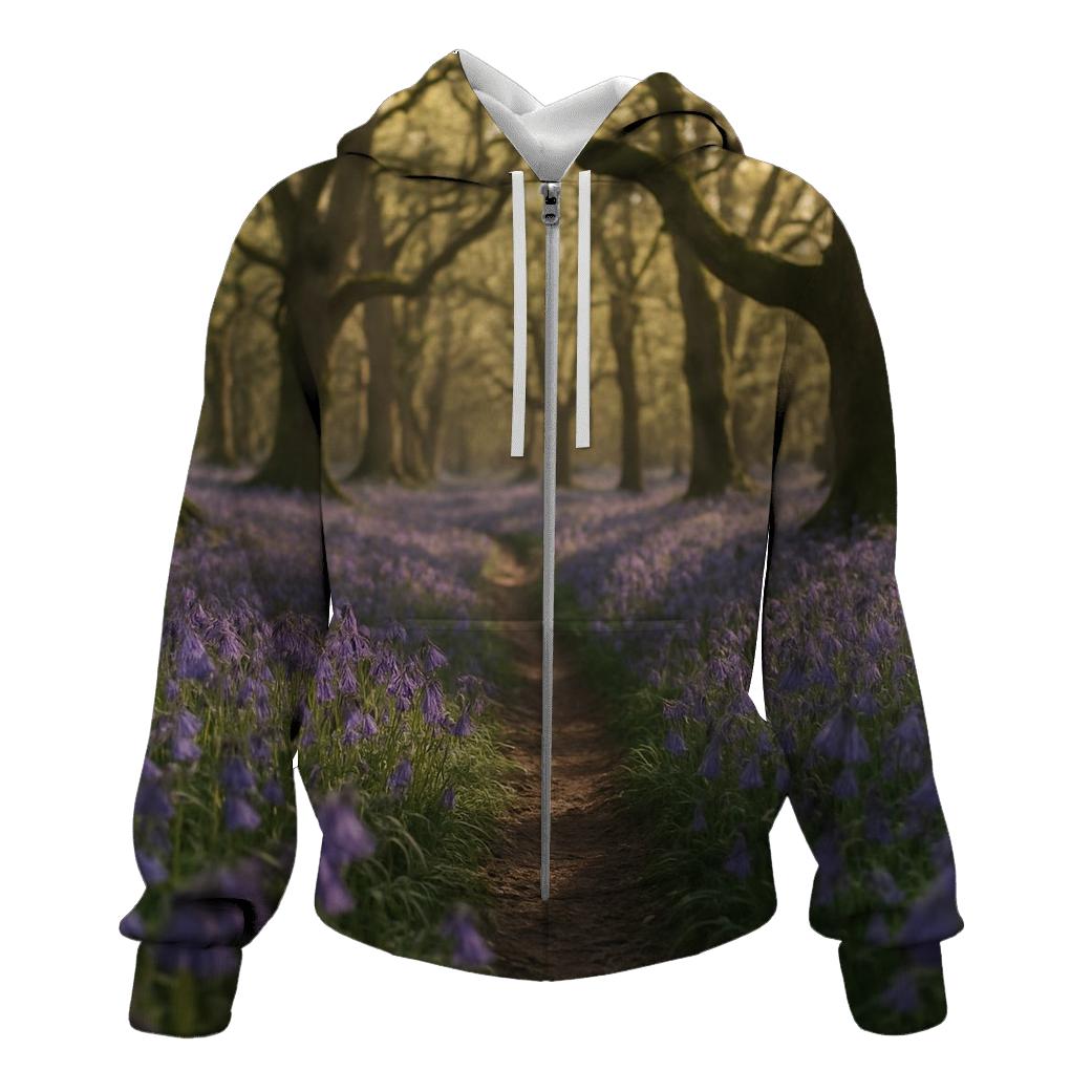 Bluebells In Ancient Woodland Hollow hoodies fashion
