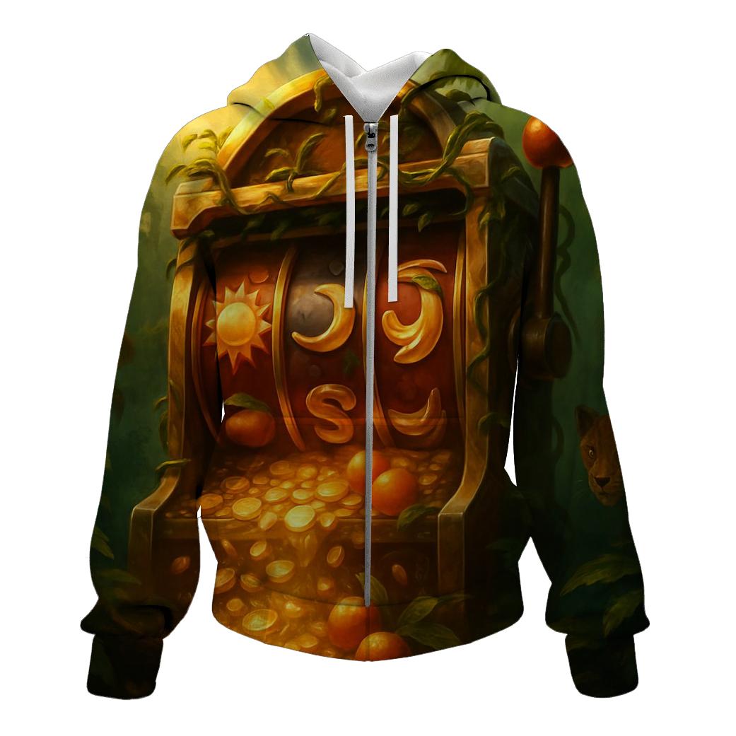 Solar Slot Machine Jungle premium hoodies