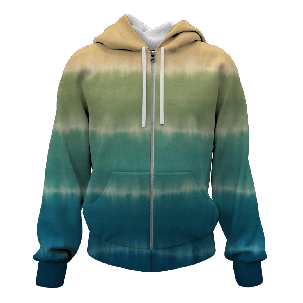 Horizon Ombre Low Tide Stripes graphic hoodies