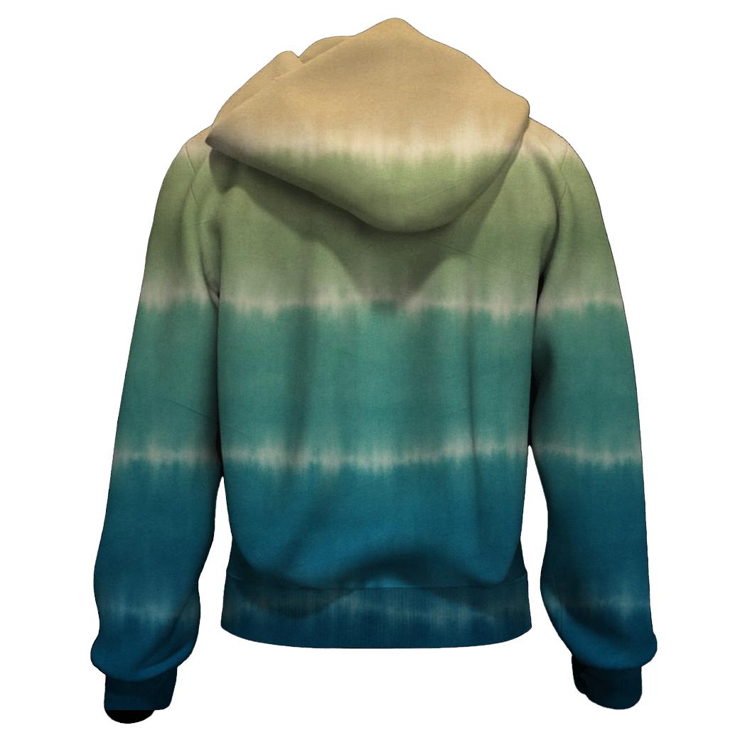 Horizon Ombre Low Tide Stripes graphic hoodies