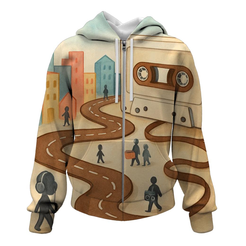 Rainbow Tape Street heavyweight hoodies