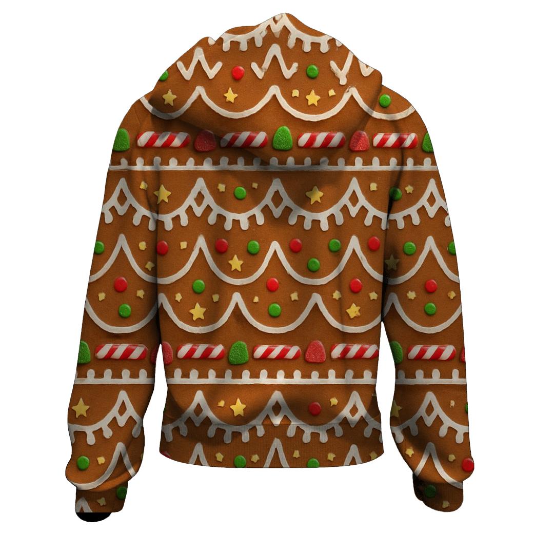 Gingerbread Roof Shingle Rows Design hoodie trends