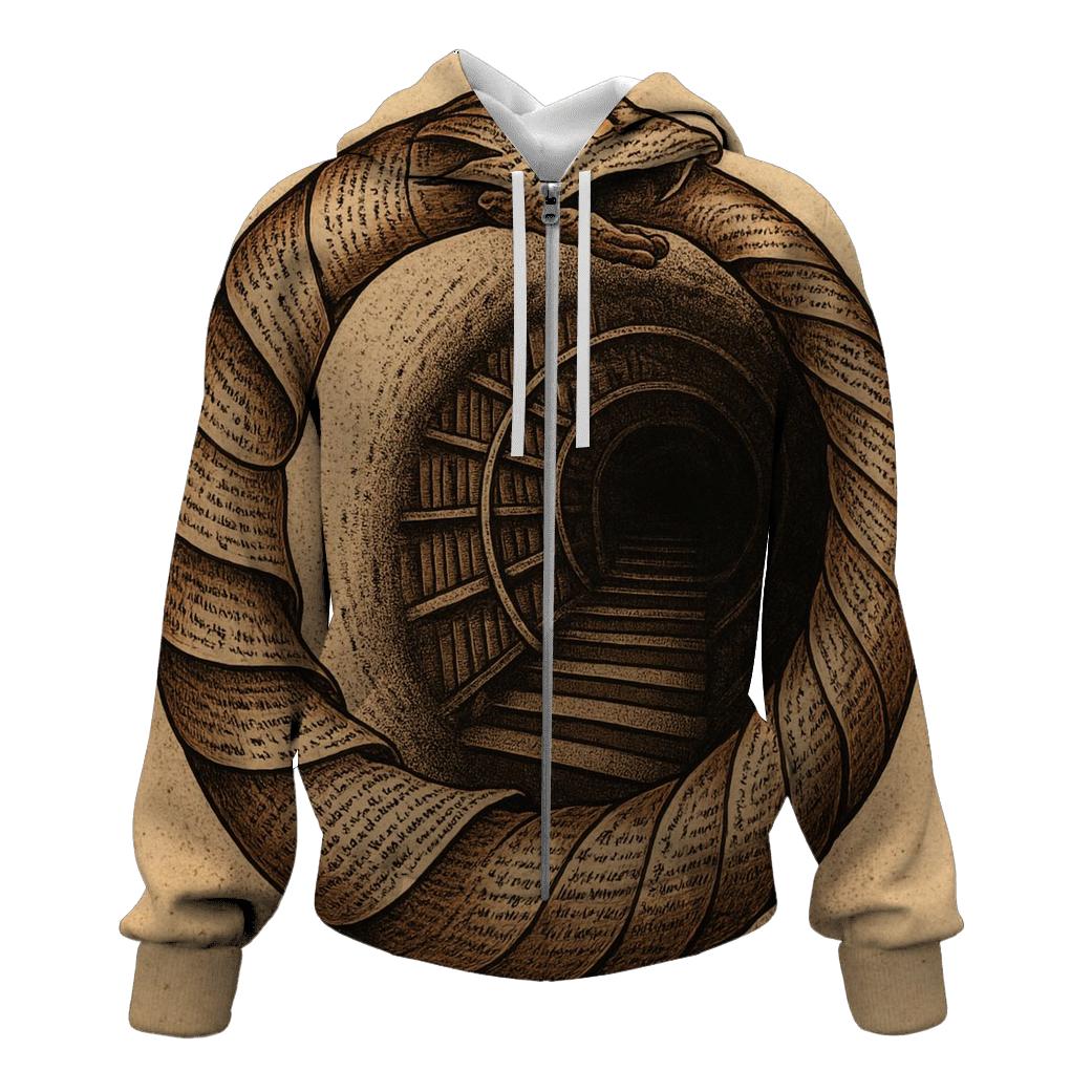 Library Of Infinite Pages Ouroboros designer hoodies