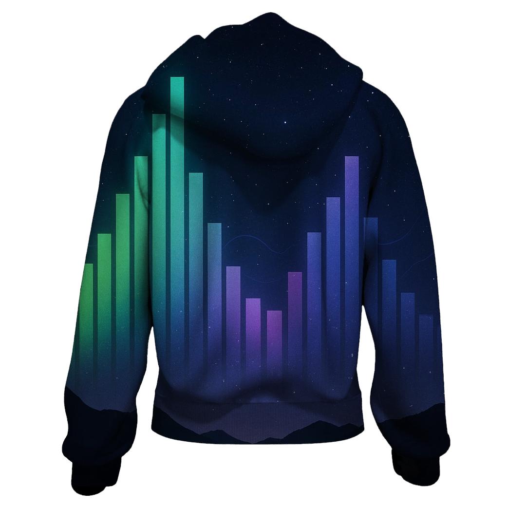Aurora Equalizer Horizon custom hoodies