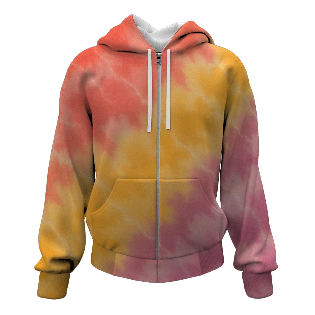 Diagonal Sunset Scrunch Field custom hoodies