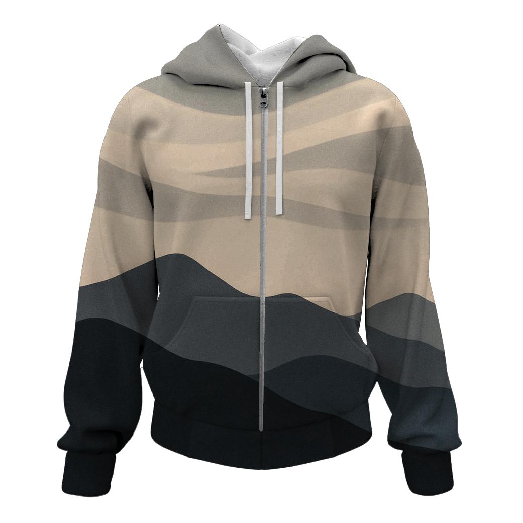 Breath And Mountain Line hoodie designs