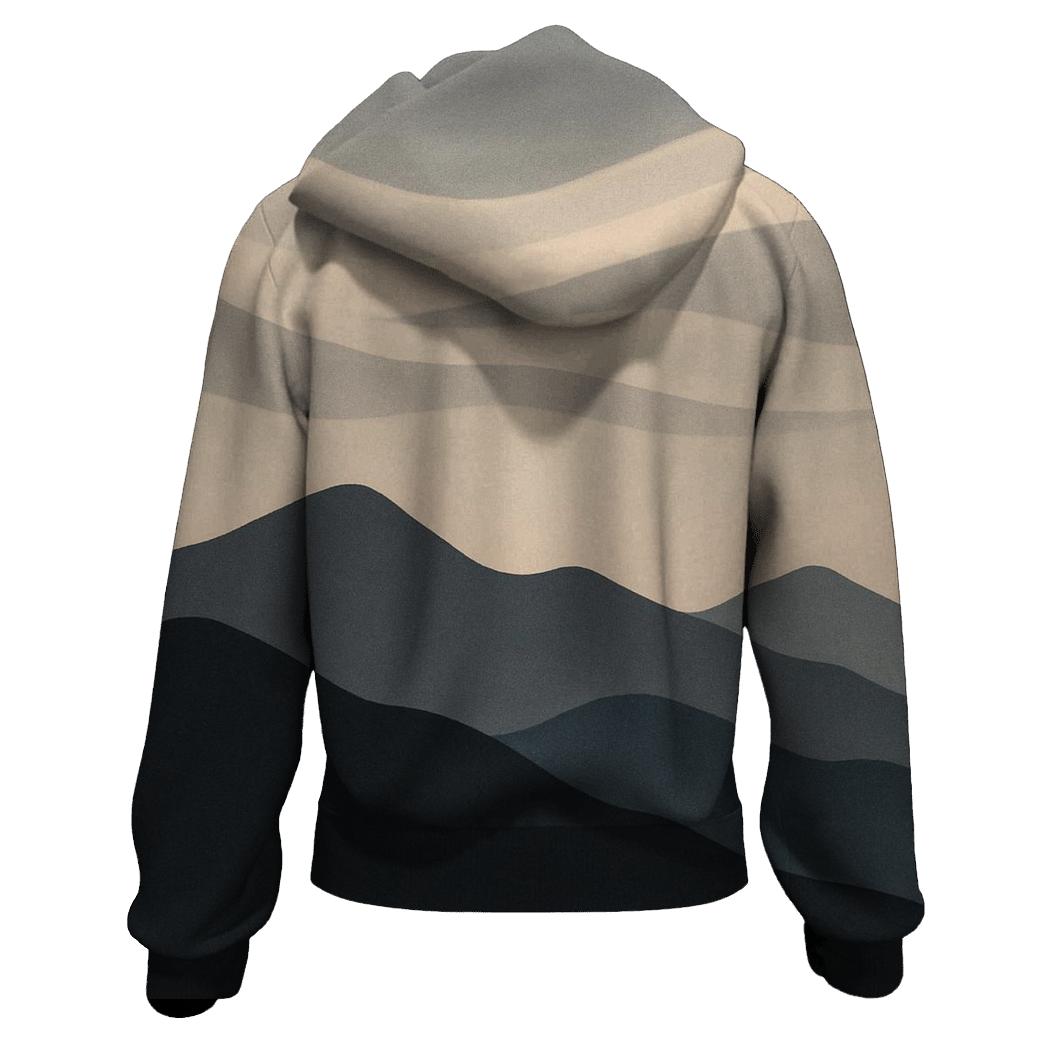 Breath And Mountain Line hoodie designs