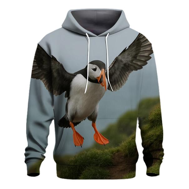 Atlantic Puffin Returning To Sea Cliff Burrow hoodie styles