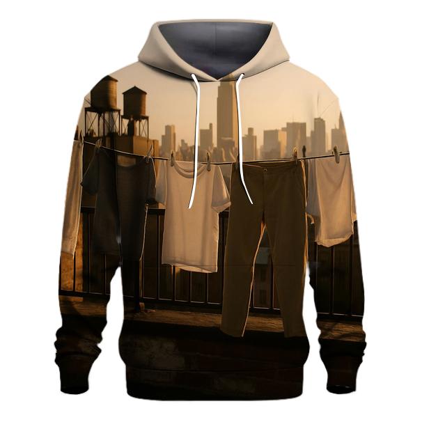 Queens Rooftop Laundry View Of Manhattan designer hoodies