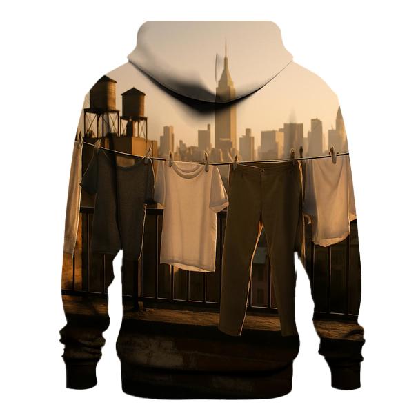 Queens Rooftop Laundry View Of Manhattan designer hoodies