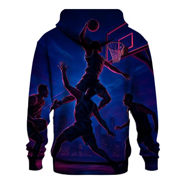 Urban Rooftop Basketball Night pullover hoodies