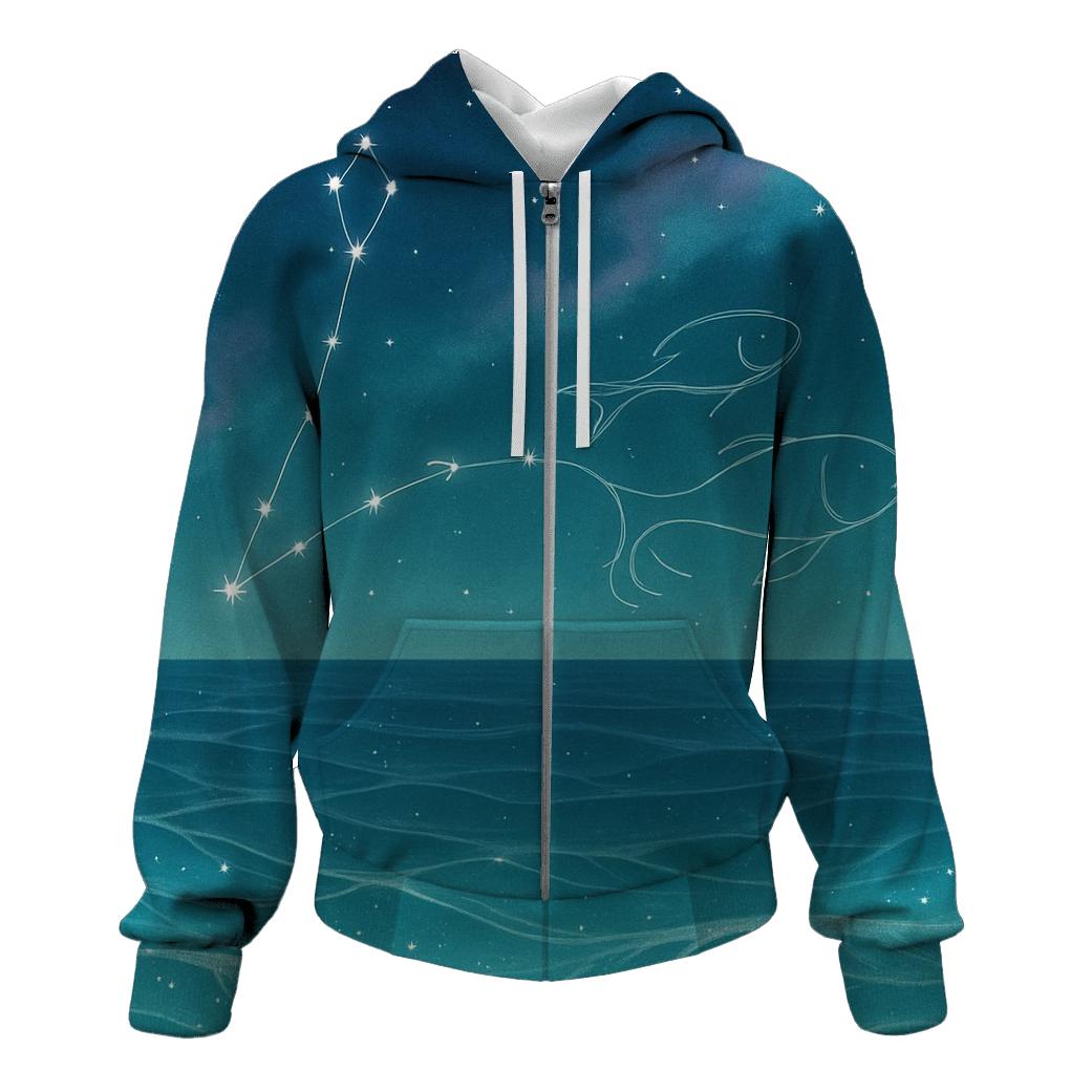 Pisces Dream Tides Constellation Veil hoodie styles