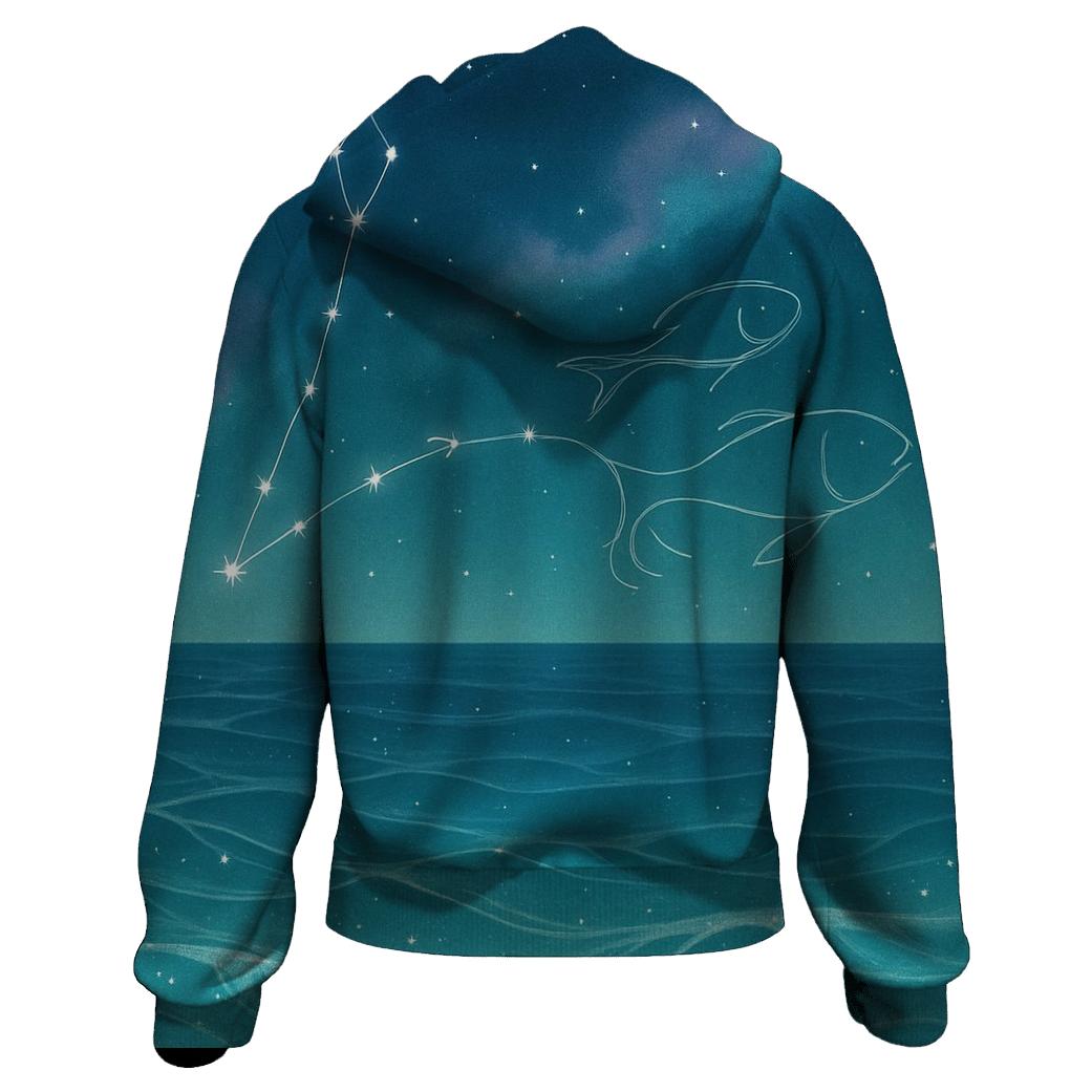 Pisces Dream Tides Constellation Veil hoodie styles
