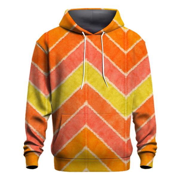Citrus Chevron Accordion Fold graphic hoodies