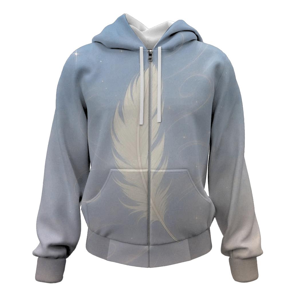 Skyward Feather Drift custom hoodies