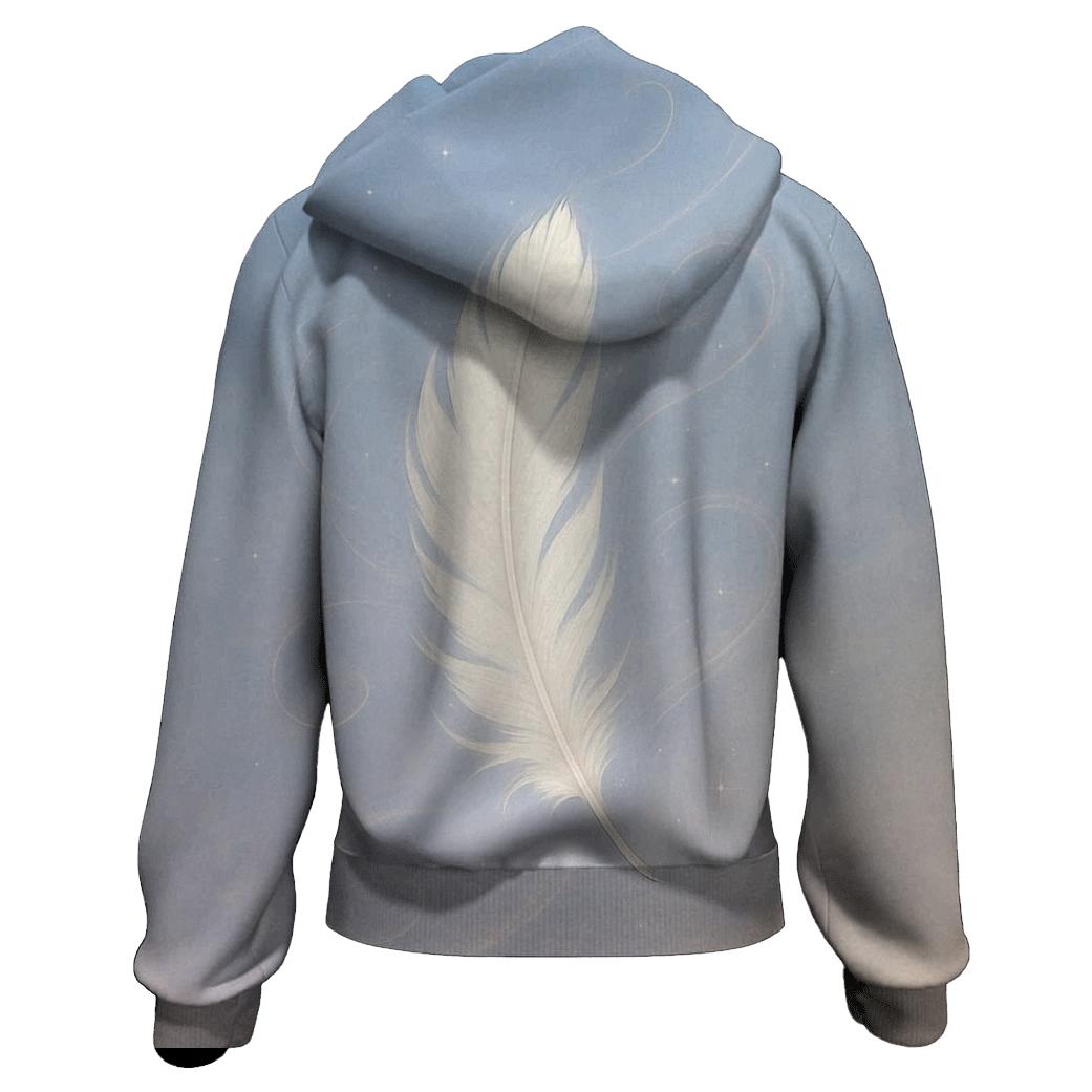 Skyward Feather Drift custom hoodies