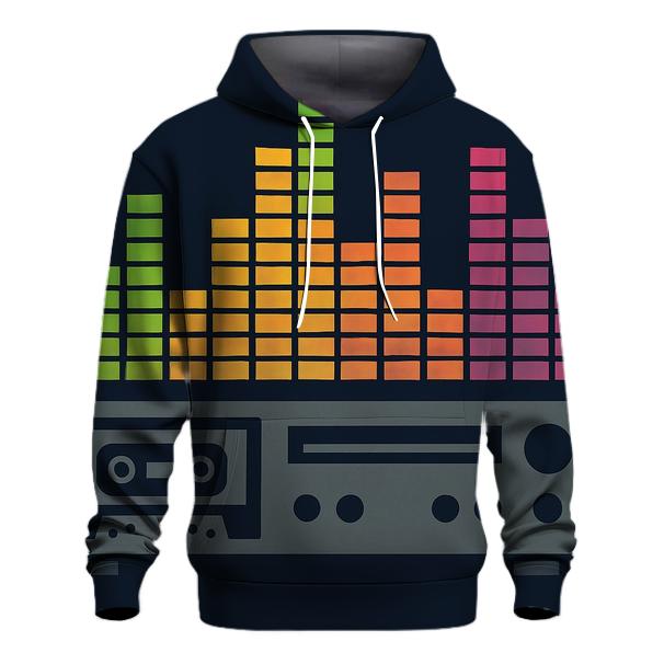 Analog Stereo Waveform printed hoodies