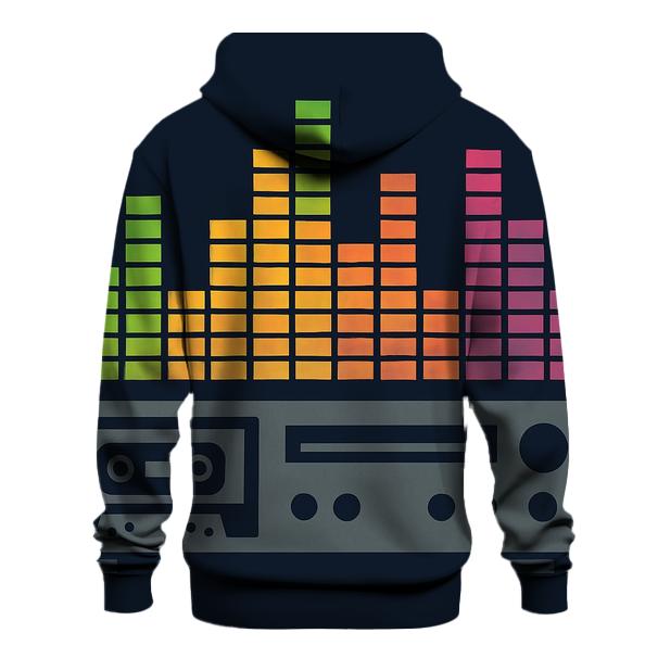 Analog Stereo Waveform printed hoodies