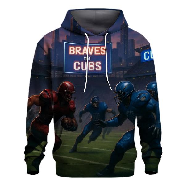 Skyline Stadium Siege Braves Vs Cubs zip-up hoodies