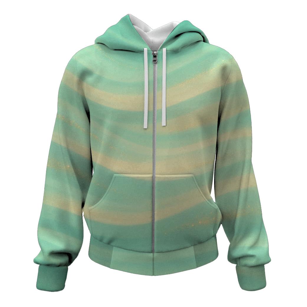 Gilded Aurora Wave hoodies fashion