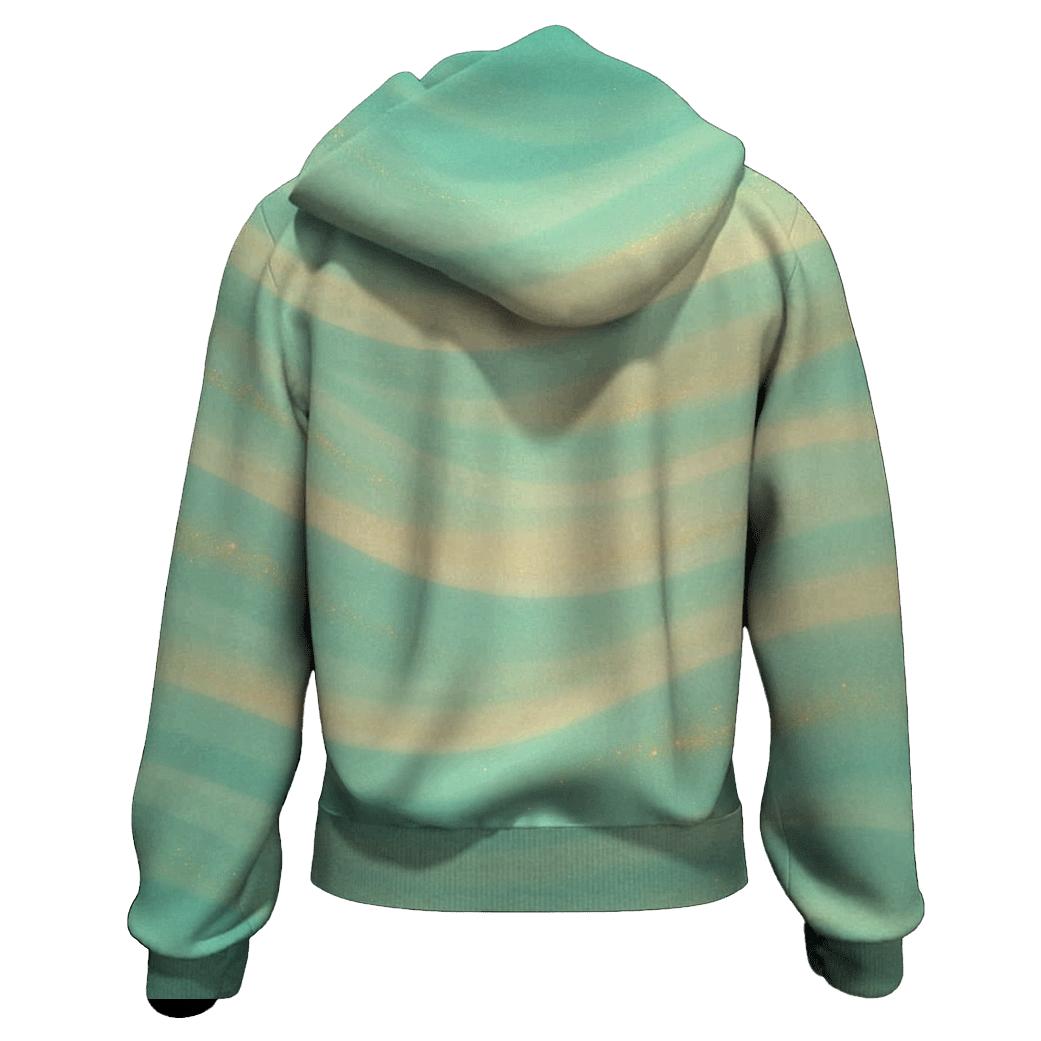 Gilded Aurora Wave hoodies fashion