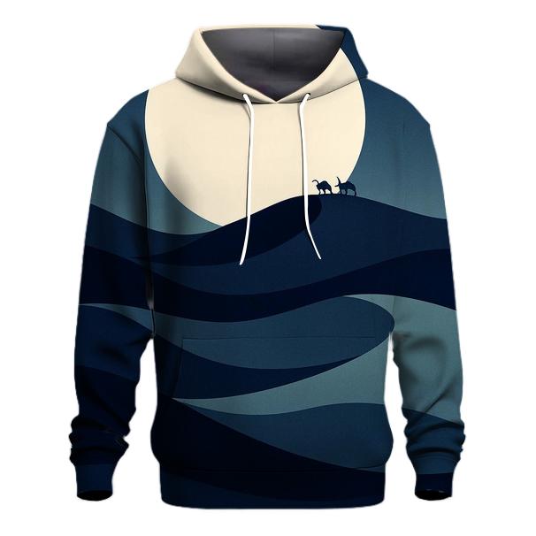 Midnight Desert Dunescape designer hoodies