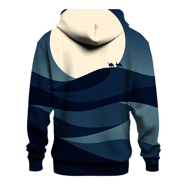 Midnight Desert Dunescape designer hoodies