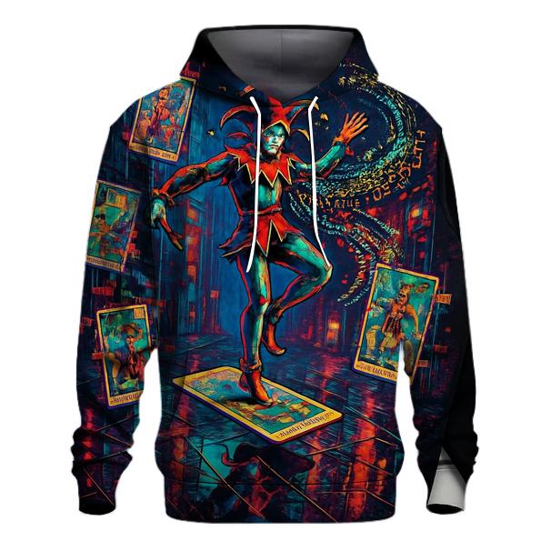 Glitched Tarot Street Jester hoodies fashion