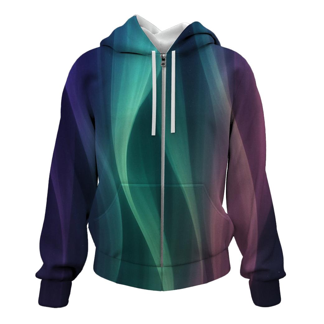 Aurora Silk Veil printed hoodies