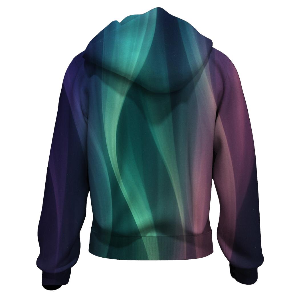 Aurora Silk Veil printed hoodies