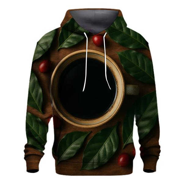 Forest Roast Leaf Cup heavyweight hoodies