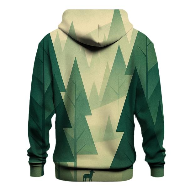 Geometric Forest Echo graphic hoodies