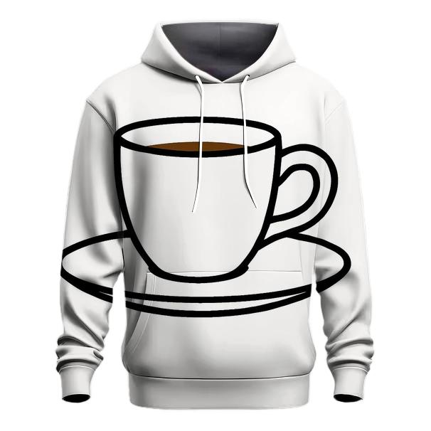 Minimal Espresso Line Study heavyweight hoodies
