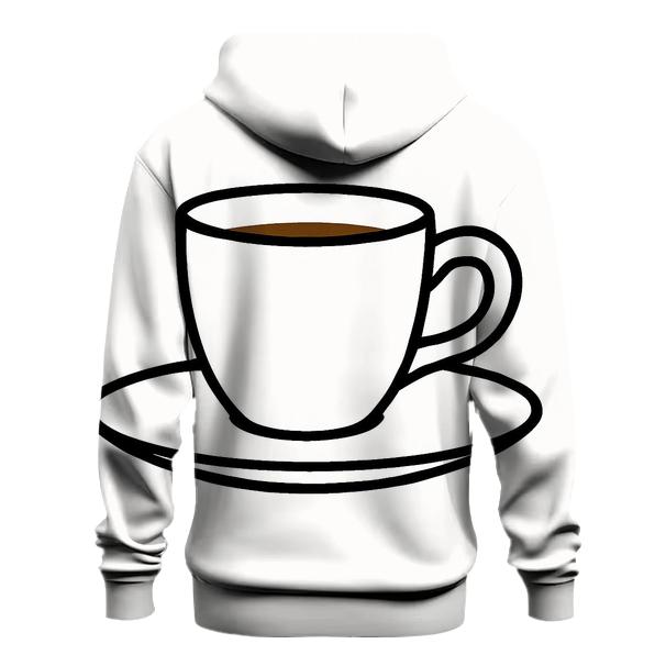 Minimal Espresso Line Study heavyweight hoodies