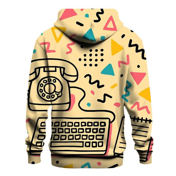 Memphis Office Desk embroidered hoodies